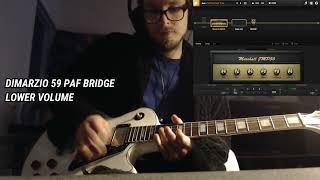 Dimarzio 59 PAF Bridge vs Paf Master Bridge (Both 22nf Capacitor)