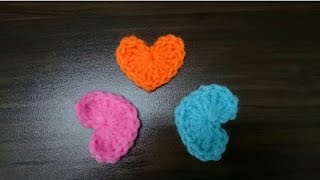 Crochet: How to crochet a heart(small size)    ---   جۆنیەتی چنینی دڵ