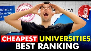 Top 9 Cheapest University of EVERY COUNTRY with BEST RANKINGS