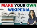 Make your own wikipedia |  python project | tkinter project | GUI python project