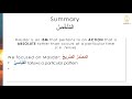 learn arabic grammar the masdar المَصْدَرُ lesson 21