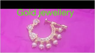 My gold jewellery collection // 916/22ct gold jewellery collection // Simple gold jewellery nosering