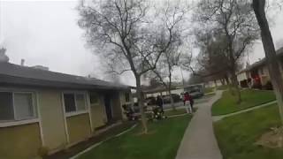 Firefighter Rescues Kid From Burning House (Helmet Cam)