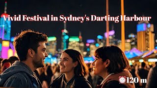 EXPERIENCE Vivid Festival in 4K 60fps HDR at Sydney's Darting Harbour!  [Walking tour ⏰120 minutes]