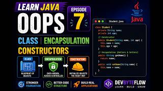 Ep 7 | OOP Basics: Class, Encapsulation & Constructors | Java
