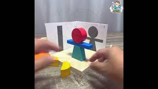 บล็อกไม้ บล็อกตัวต่อสามมิติ จับคู่เงา  3D Projection Building Blocks B230902031