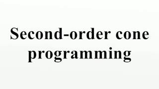 Second-order cone programming