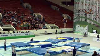 United States of America 1 (USA) M - 2018 Trampoline Worlds, St. Petersburg (RUS) - Q. Synchro R2