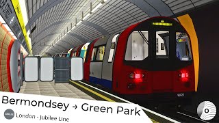 OpenBVE - BERMONDSEY to GREEN PARK (London Underground - Jubilee Line)