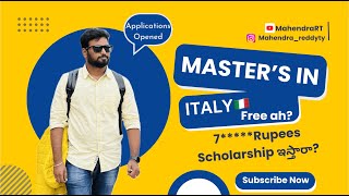 Master's in Italy | Scholarship | Telugu Vlogs in Italy | Student Life in Italy | #youtube #vlog #yt