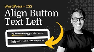 Align Button Text - CSS