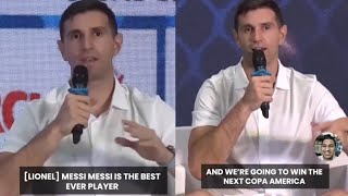 Emiliano Martinez in India, Says "Messi is The Best Ever Player"