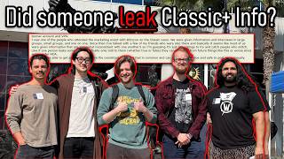 Did Someone Who Visited Blizzard Leak Classic+ Already??