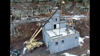 Container building roof metal work