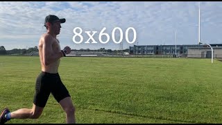 8x600 meter workout