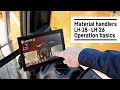 Material handler - LH 18 - LH 26 - Operation basics | Liebherr