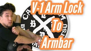 V-1アームロックからの腕十字 Armbar Transition from V-1 Arm Lock