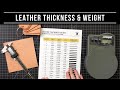 How Leather Thickness and Weights are Calculated