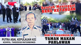 Pemakaman Purnawirawan Polri. Kompol. Tarsisius Maturbongs di Taman Makam Pahlawan