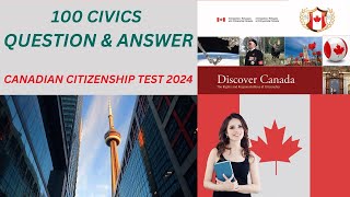 Practice 100 Civics MCQ Question for Preparation. Canadian Citizenship Test 2024 ||