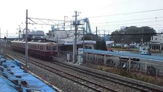 西日本鉄道313形315F 1月24日引退！ 新宮行き かしいかえんを眺めながら発車！