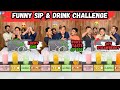 Funny Sip & Drink Challenge 😂 Wait For End #drinkchallenge #funnychallenge | Sahil Khan & Team |