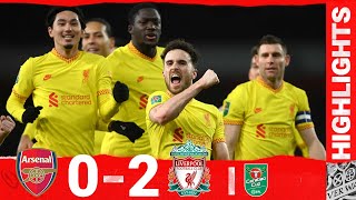 Highlights: Arsenal 0-2 Liverpool | Jota's double sends the Reds to Wembley