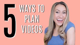How to brainstorm and plan video content for YouTube