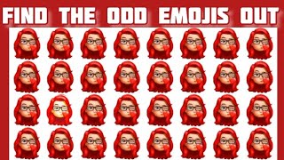 Find the odd emojis out, Quiz emoji puzzle , hard medium level