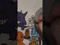 drawing all the pokemon 7 and 8 1025. pokemon anime drawing art chill