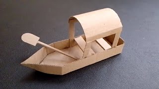Cardboard Boat Making। Cardboard Boat। Cardboard Crafts Ideas