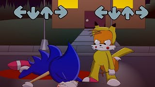 Tail's Halloween but Tails kills SONIC.EXE  (FNF VS Sonic.EXE)