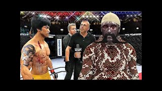 Bruce lee vs. Snake Hunter - EA sports UFC 4 - CPU vs CPU epic