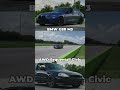 bmw g80 m3 vs awd civic sequential