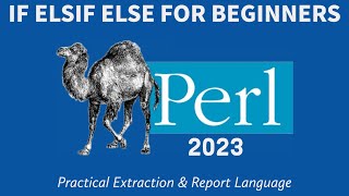 Learn Perl Basics - If Elsif Else Beginners Examples 2023