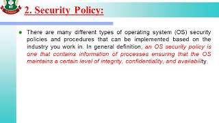 2.4 Use of Operating System Tools