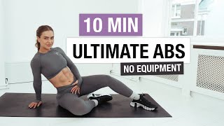 10 MIN ULTIMATE AB WORKOUT | Intense Abs & Core Exercises | 24-day FIT challenge