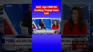 ’THE AUDIENCE IS CHEERING HIM ON’: AOC eviscerates CNN for hosting Trump town hall #shorts