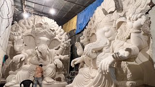 dhoolpet ganesh idols 2022 making | hyderabad ganesh idol making | murti kalakar ganesh idols making