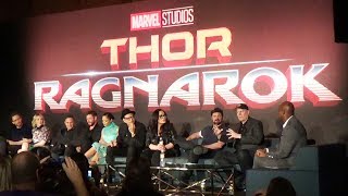 (SPOILERS) Marvel THOR Ragnarok FULL Press Conference w/Chris Hemsworth, Kevin Feige, Mark Ruffalo+