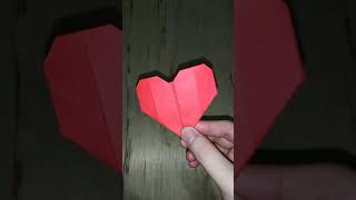 How to make easy or simple heart origami #shorts