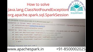 Spark Session Class Not found error| ClassNotFoundException org.apache.spark.sql.SparkSession error