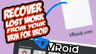 Tutorial : No VROID File only VRM? Here is how to make a Vroid with it.