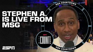 Stephen A. is IN THE BUILDING for Knicks vs. Pacers Game 7 🙌 | NBA Countdown