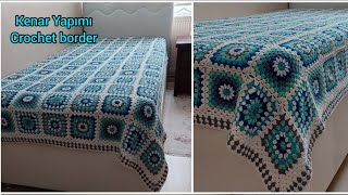 Crochet knit blanket bed cover patterns / easy to crochet baby blanket / granny square