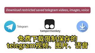 从禁止保存和转发的telegram频道下载视频、图片、语音