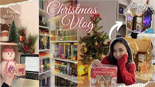 VLOGMAS #1 || Украшаем комнату, собираем пряничный домик, учимся и смотрим советские фильмы 🎄❄️🎁🪄🎅🏻