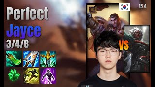 Perfect Top Jayce vs Ambessa lol KR solo rank Full Game 15.4 | 퍼펙트 제이스 vs 암베사