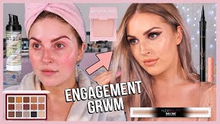 Rose Gold GRWM 💕 my ENGAGEMENT makeup! yay!
