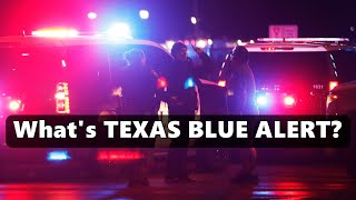 What is Texas Blue Alert? How And When Did The Texas Blue Alert Appear? Florida Blue Alert?